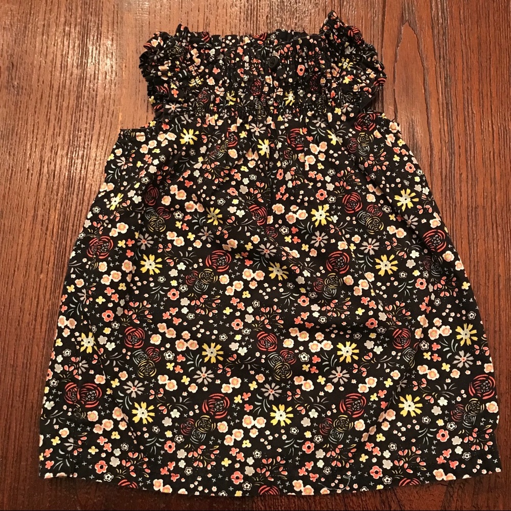 Tea Collection Poplin Floral Print Dress